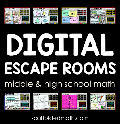 digital math escape rooms