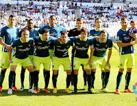 REAL VALLADOLID C. F. - Valladolid, España - Temporada 2014-15 - Jesús Rueda, Bergdich, Mojica, Javi Varas, Óscar Díaz y Samuel; Peña, Óscar, Chica, Álvaro Rubio y Timor - ALBACETE BALOMPIÉ 3 (Rubén Cruz 2 y Jorge Díaz), REAL VALLADOLID 4 (Óscar, Bergdich 2 y Mojica) - 26/10/2014 - Liga de 2ª División, jornada 10 - Albacete, estadio Carlos Belmonte