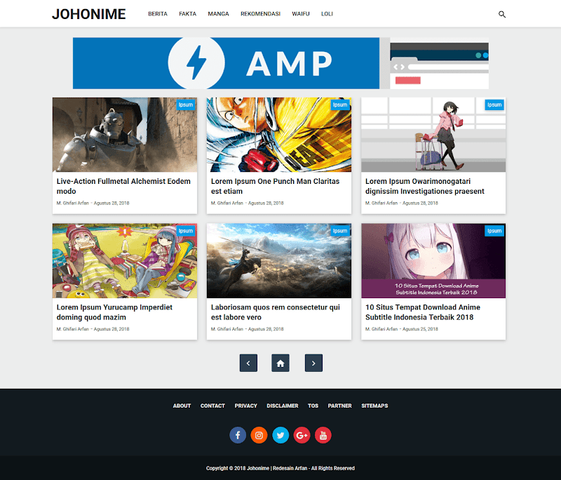 Purple AMP Redesign v2 - Responsive Blogger Template