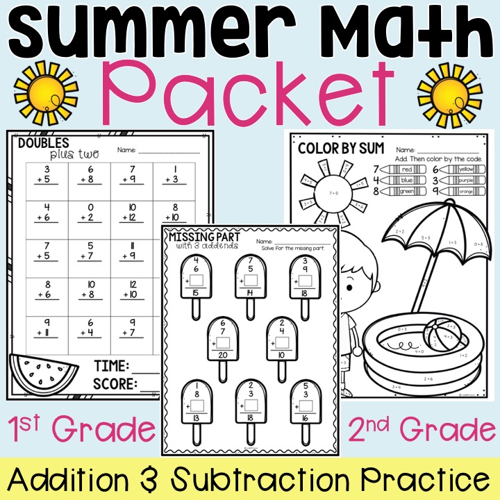 summer math packet thehappyteacher