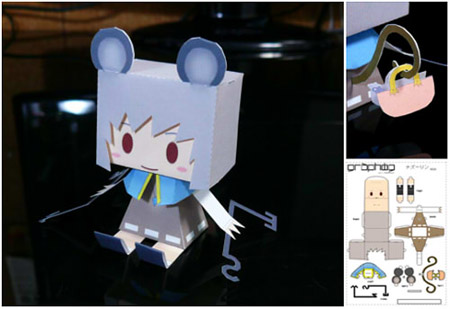 Touhou Project Graphig Nazrin Paper Toy