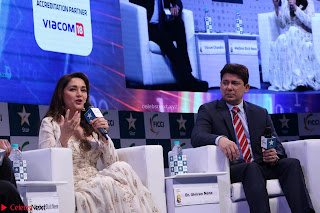 Madhuri Dixit Nene in designer Anarkali Dress at FICCI Awards 2017 049.JPG