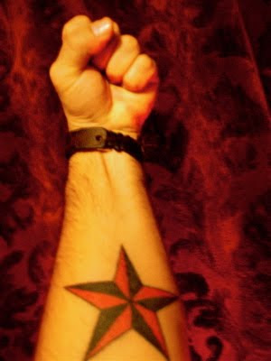 nautical stars tattoos. 3D nautical star tattoo.