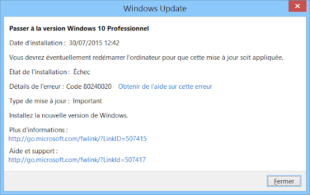 combien de temps dure la mise a jour windows 10,Installation windows 10 bloqué a obtention des mises a jour,Windows 10 bloqué sur "Obtention des mises à jour",Obtention des mises à jour bloquée,Obtention des mises à jour bloque tout l'installation de Win10