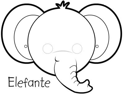 elefante mascara de animales  para colorar (8)_thumb