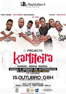 A venda e sessão de autogràfos do max single do projecto karliteira "Rangel Minha Banda". intitulado #Forças_Unida