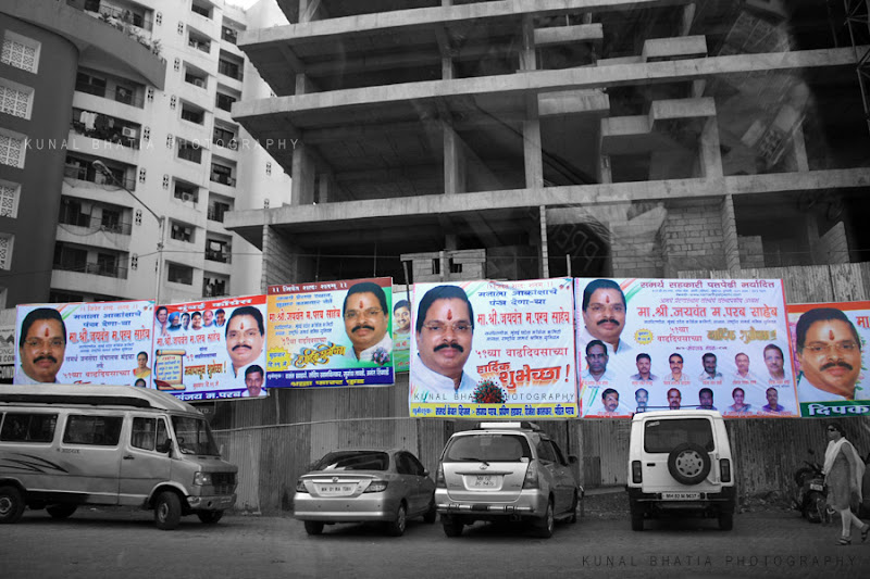 political hoardings in mumbai by kunal bhatia