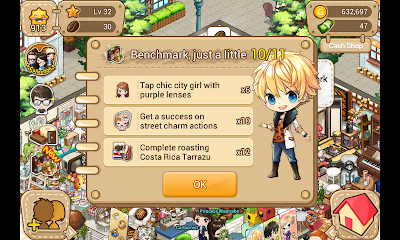 LINE I LOVE COFFEE QUEST: Benchmark Just A Little 10/11