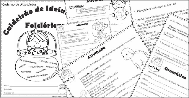 Caderno de Atividades Caldeirão de Ideias Folclóricas Segundo Ciclo Fundamental I