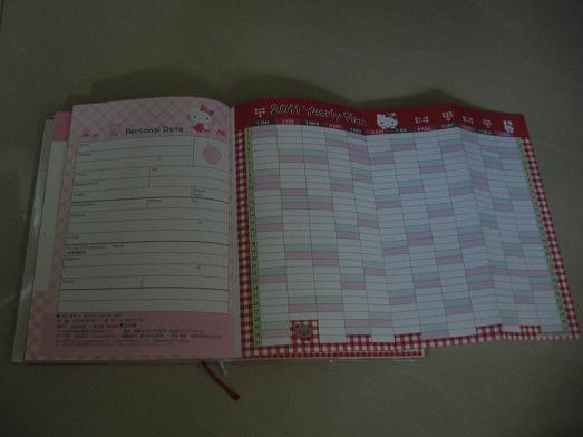 Hello Kitty 2011 Diary. Hello Kitty Diary Book 2011