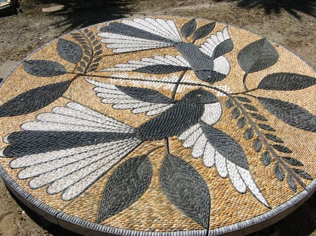 mosaic pebbles artwork by John Botica