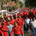 Protestan obreros en Acapulco y lanzan consignas a Felipe Calderón