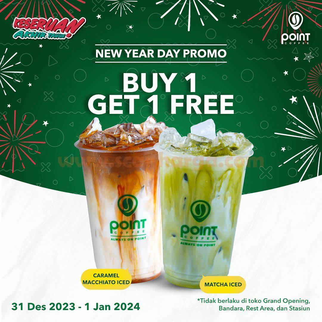 Promo Point Coffee Indomaret New Year Day – Spesial Tahun Baru Beli 1 Gratis 1