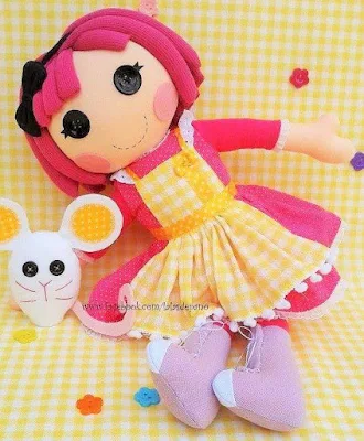 alt="molde Lalaloopsy em Feltro"