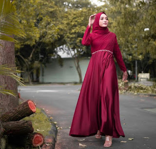 20+ Model Baju Gamis Modern Terbaru Spesial Ramadhan Dan Lebaran 2020
