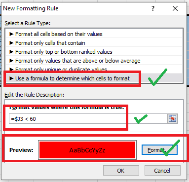 memberi warna otomatis pada excel