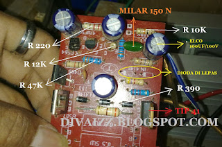 RANGKAIAN POWER: Cara Modif Power Amp OCL Agar Watt,Bass 