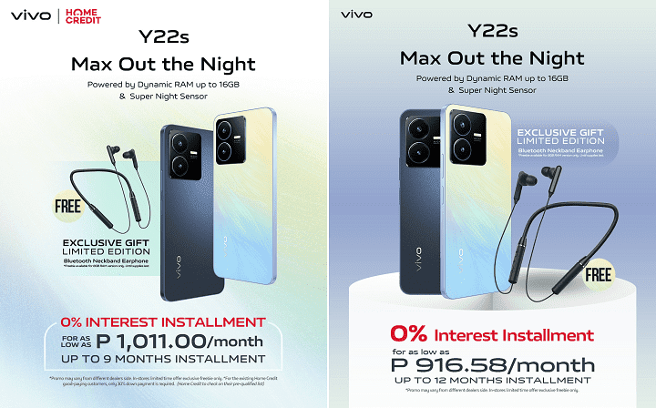 vivo Y22s’ Home Credit and Credit Card Promos