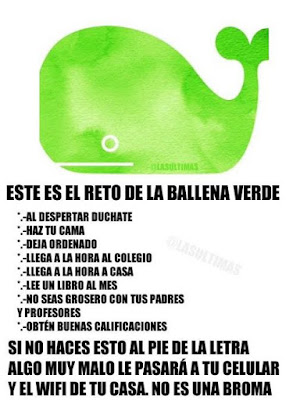 El reto de la ballena verde (Humor)