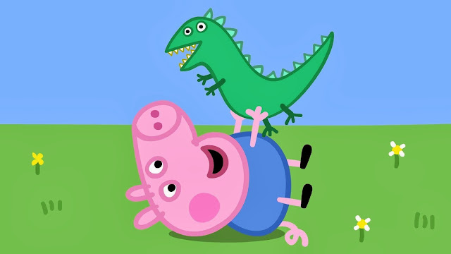 George Pig with Dinosaur wallpaper