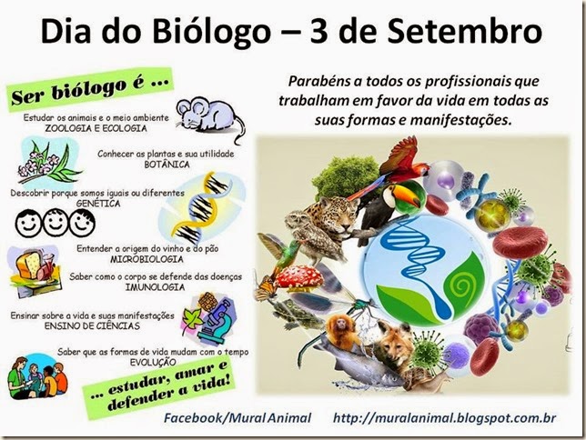 Dia do Biólogo – 3 de Setembro