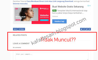 Cara Mengatasi Related Posts Yang Tidak Muncul