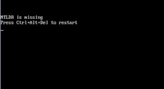 NTLDR Missing Gagal Loading Windows