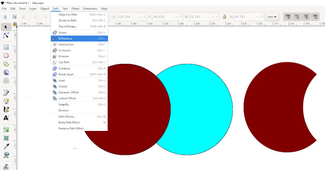 Cara Memotong Objek Inkscape Dengan Shaping