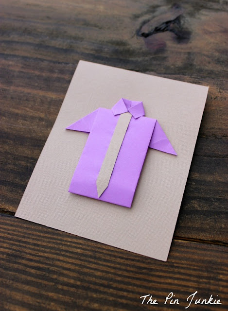 Father's Day Origami Shirt Cards