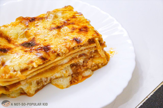 A closer look of the lasagna - Eats Good by Nichole Chua