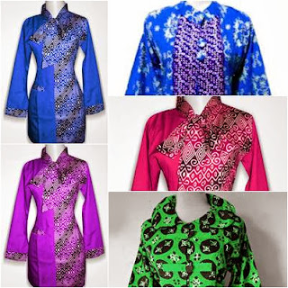 model baju batik wanita modern