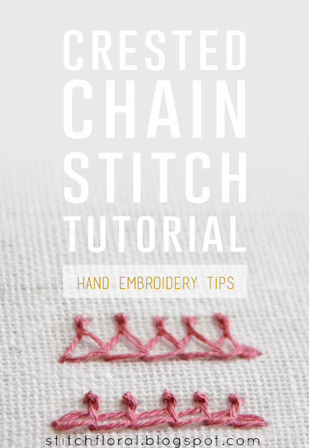 Crested chain stitch tutorial