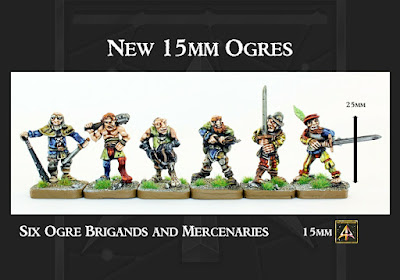 HOT 15mm Fantasy six Ogre Brigands and Mercenaries released