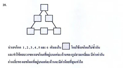 โจทย์และเฉลยตอนที่ 2 ข้อ 28