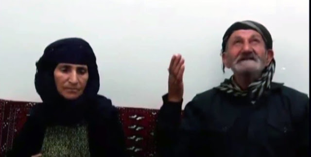 parents of Kurdish political prisoner Ramin Hussein Panahi