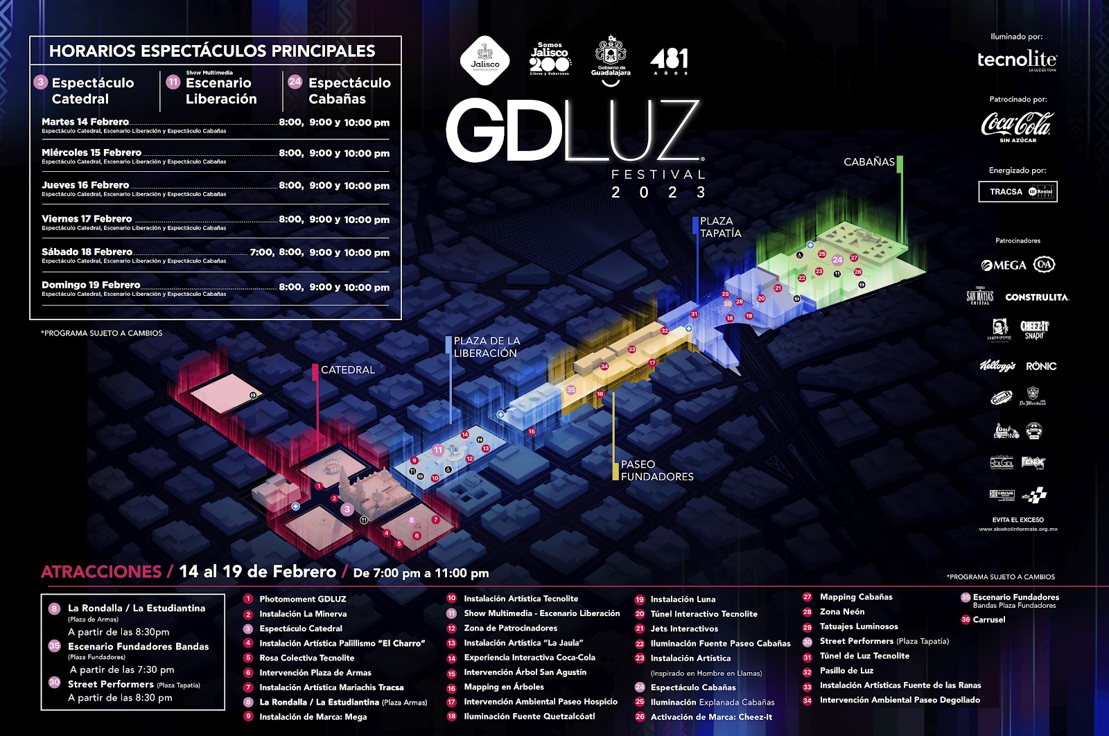 Programación completa del GDLuz