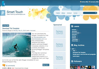 Templateid=06 Smart Touch Blogger Template | Ucuz Web Site