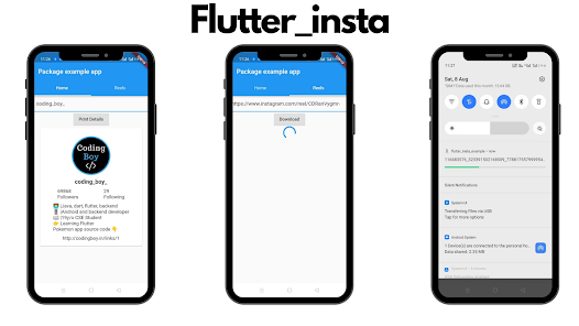 Instagram flutter package