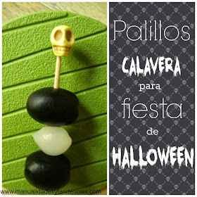 Palillo calavera para Halloween / Skull Halloween toothpick/ Cure-dent tête de mort pour Halloween