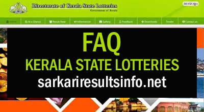 FAQ Kerala State Lotteries Department