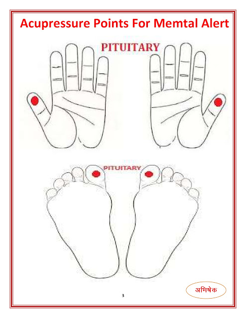 मानसिक स्थिति के लिए एक्यूप्रेशर बिंदु (Acupressure Points For Memtal Alert) Mind-मस्तिष्क