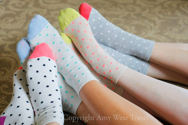 four friends and their socks