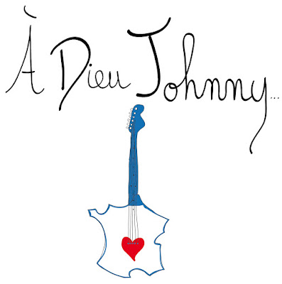 adieu, bleu blanc rouge, chanteur, coeur, dessin, france, hallyday, hommage, illustration, johnny hallyday, tricolore, albane devouge, guitare de johnny hallyday, à que johnny, ha que johnny, france en pleurs, fans de johnny, star française