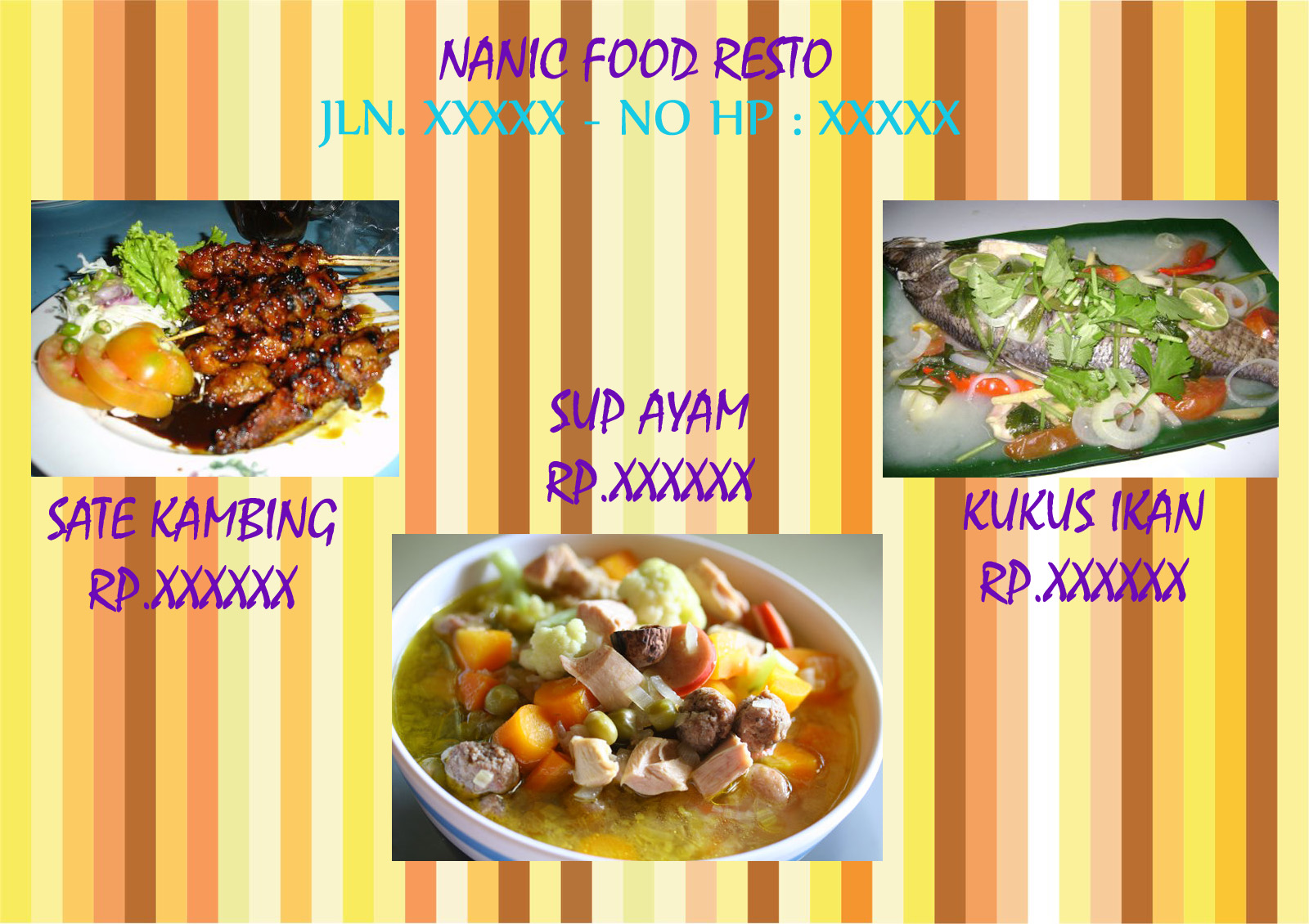 Contoh Brosur Makanan Sederhana 2013 ~ Food Blog's