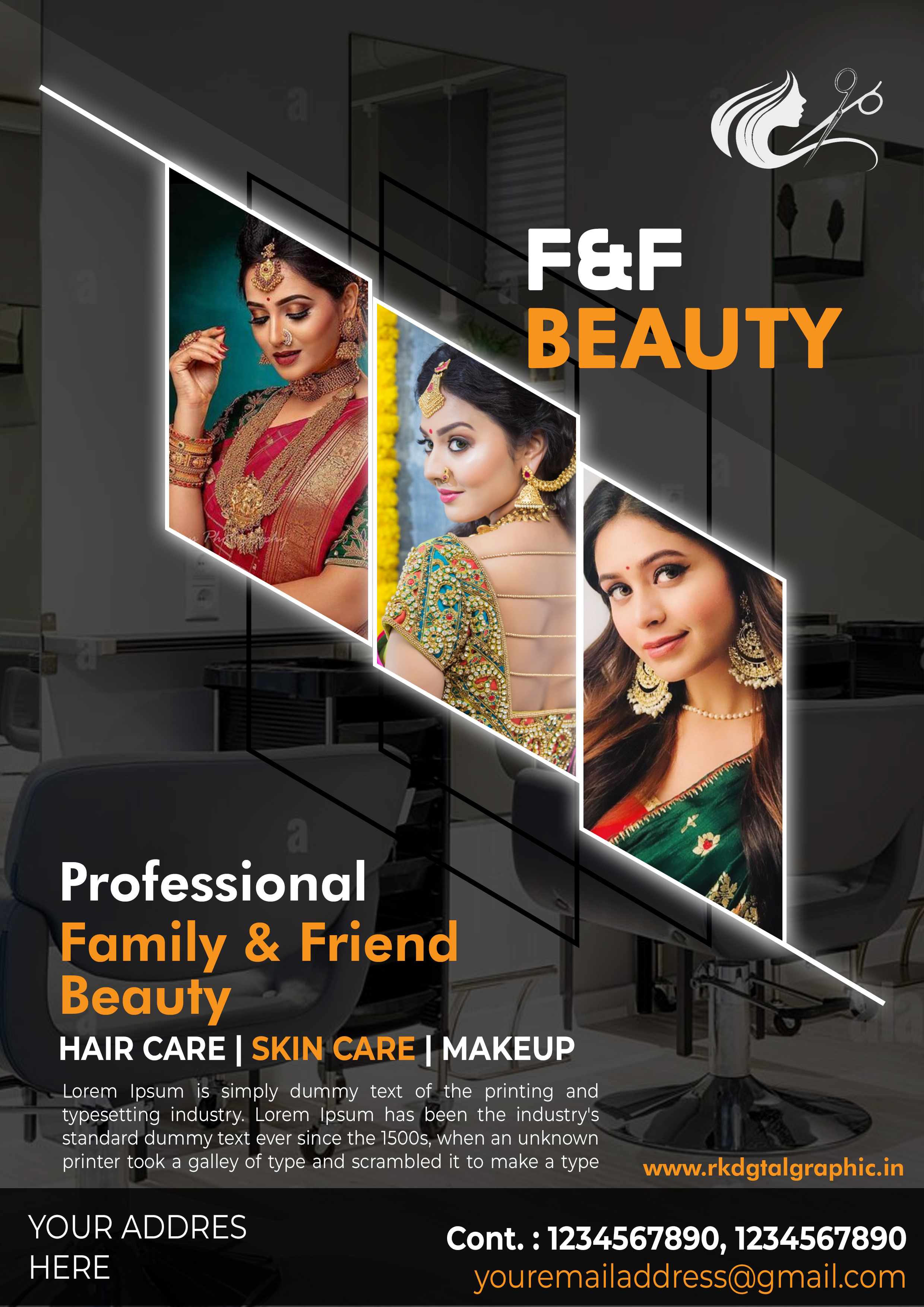 Download Free PSD of Beauty Parlour Flyer Design - Free PSD