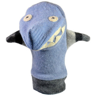 Shark Hand Puppet, Handmade