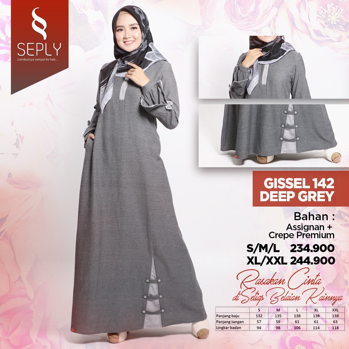  BAJU MUSLIM PROMO SEPLY FASHION GISSEL 142