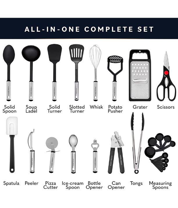 Nylon & Stainless Steel Kitchen Utensil