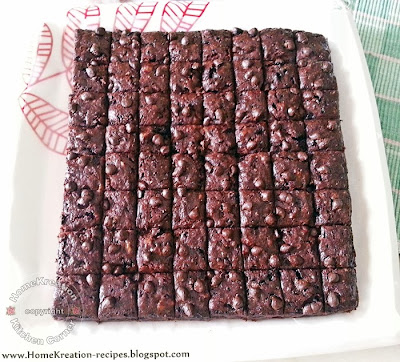 HomeKreation - Kitchen Corner: Eggless Moist Banana Brownies