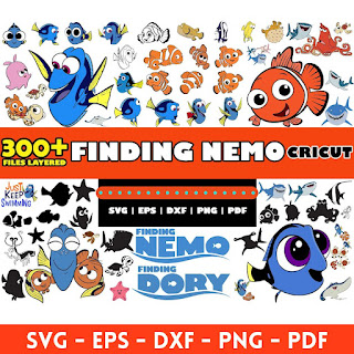 Finding Nemo Dory Darla costume mega big bundle svg png clipart vector Cricut cut file shirt